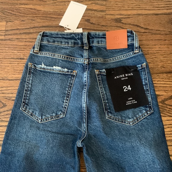 ANINE BING Flared denim jeans NWT - Picture 4 of 6